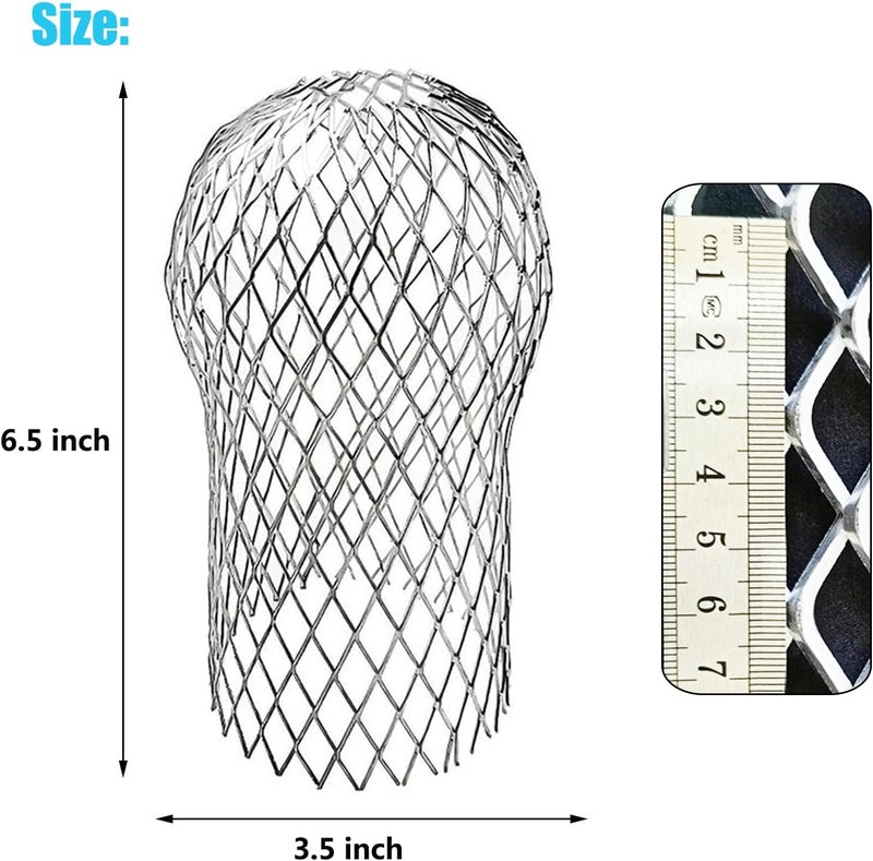 scorking 10 Pack Gutter Downspout Guard, Downspout Guard Filter Strainer 3.5 Inch Aluminium Expandable Mesh, Gutter Screen Cover Protector Stop Leaf Debris and Rodent Blocking (10) - Image 3